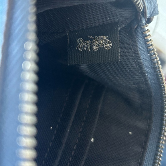 Coach Rexy Skiing Blue Wristlet  Rare NWOT - Picture 4 of 5